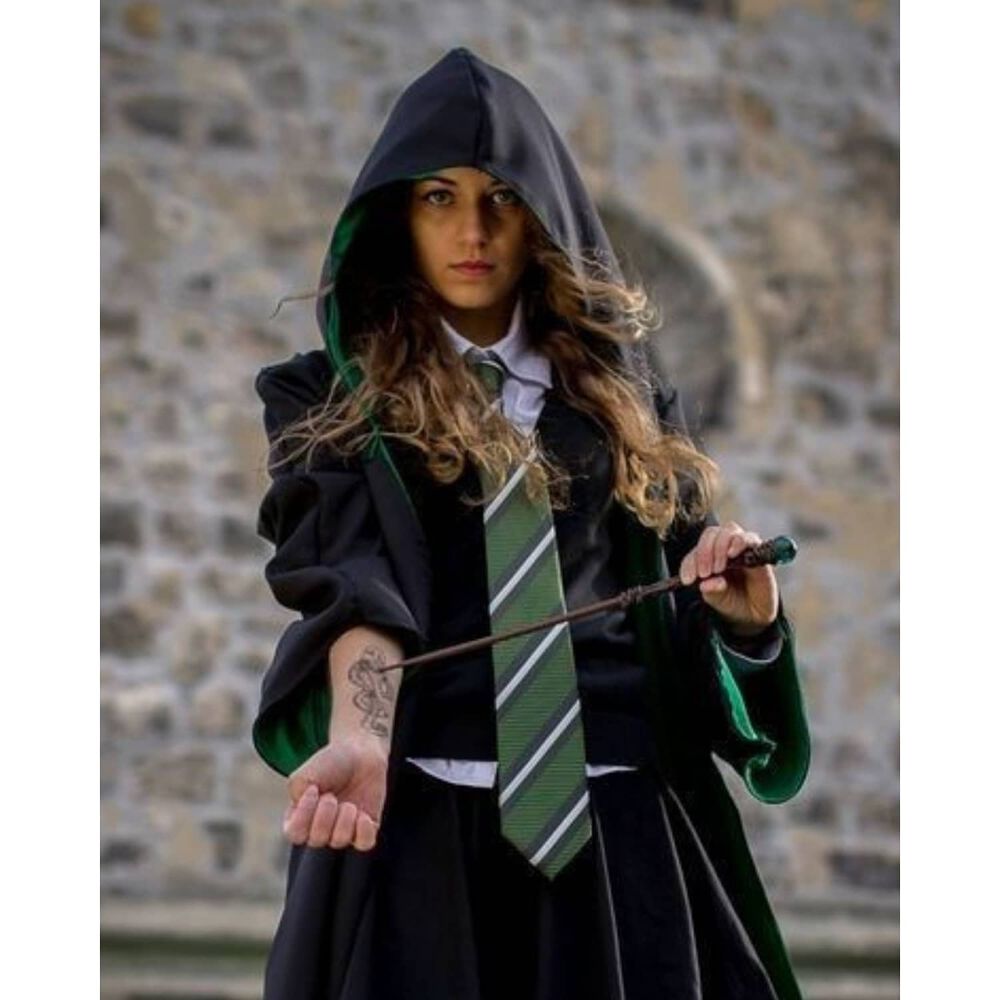 Tunica De Harry Potter Casa Hogwarts Deluxe Logo Bordado Gryffindor Slytherin Ravenclaw Hufflepuff image number 7.0