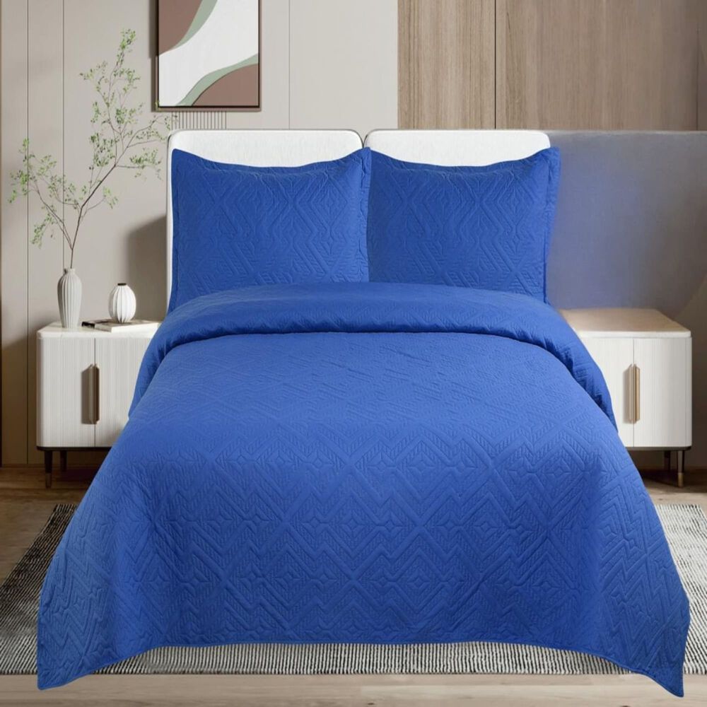 Cubrecama Quilt Unicolor Plaza Y Media Verano E5 image number 2.0