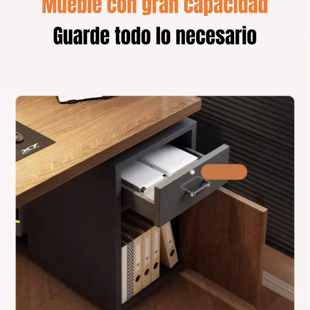 Escritorio 140cm Con Cajones Y Compartimiento Sky Lubabycas image number 3.0