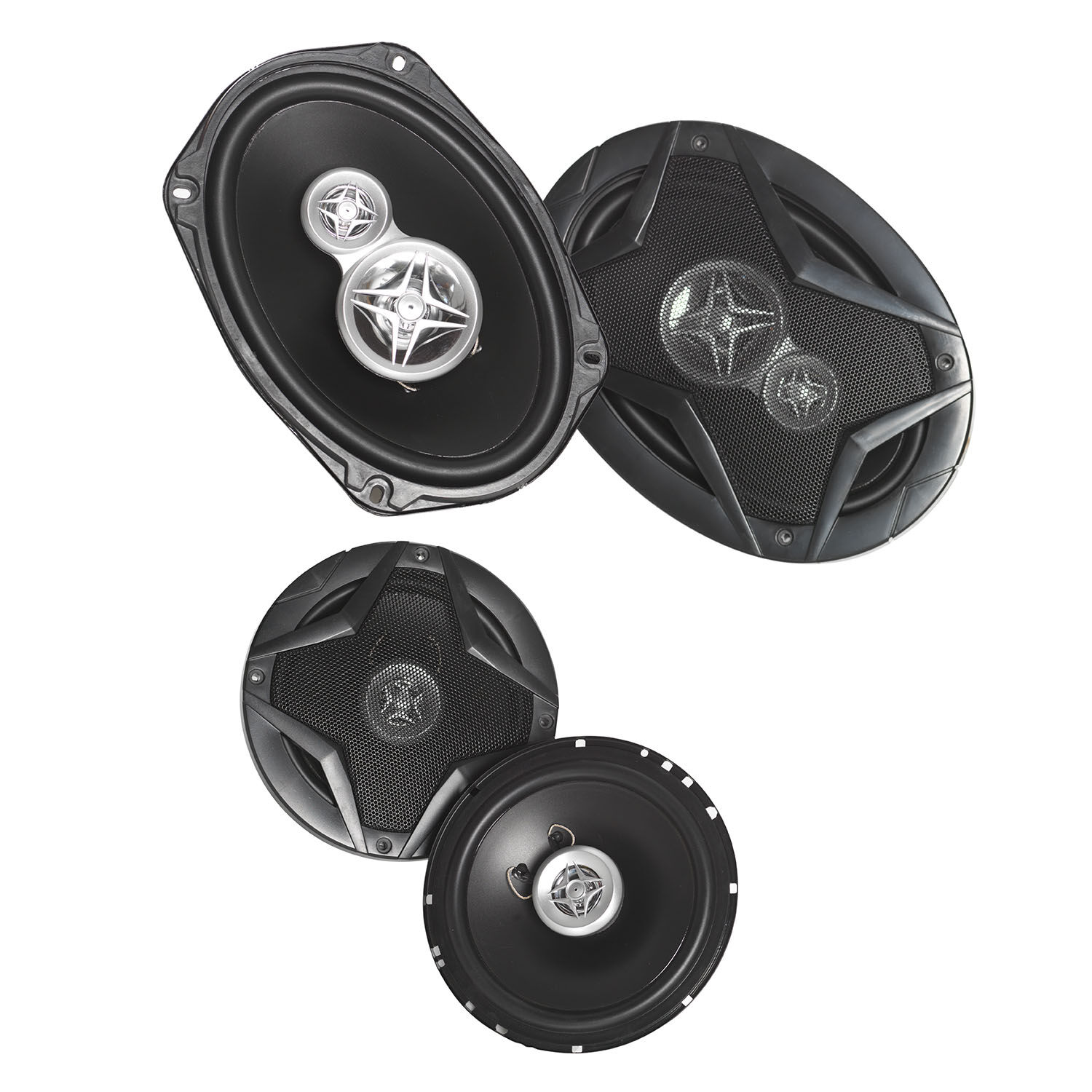 Combo Set Audio De 4 Parlantes Automovil Bxs-1669c image number 0.0