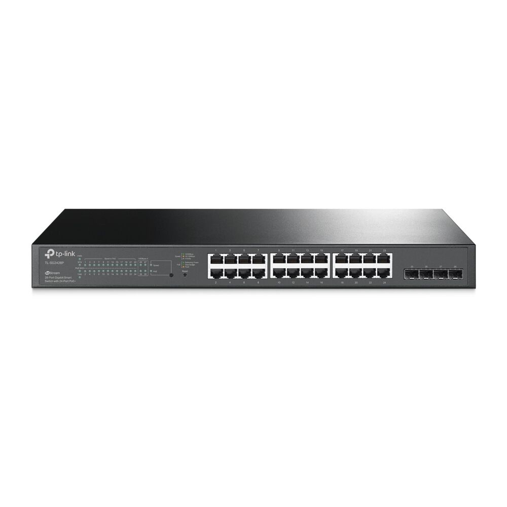 Switch Tplink Tl-sg2428p 28 Puertos Gigabit 56 Gbps Sfp Poe+ image number 0.0