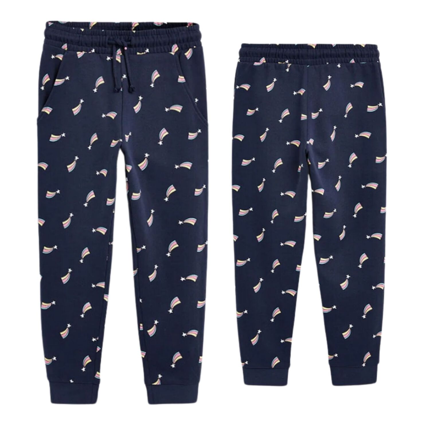Pantal&oacute;n Buzo Ni&ntilde;a 100% Algod&oacute;n Negro Estrella Fugaz image number 0.0