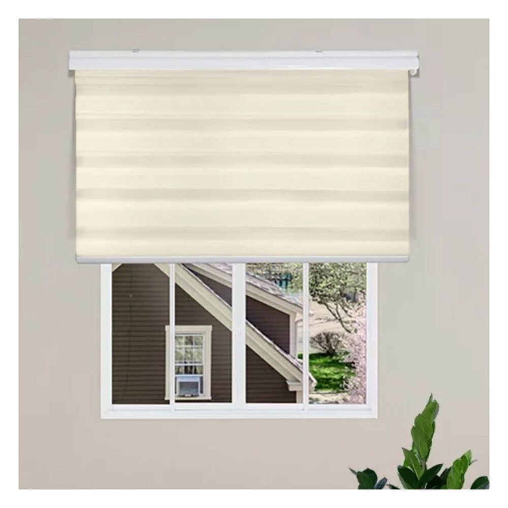 Cortina Roller D&uacute;o Zebra Blanco 140x200 Cm image number 2.0