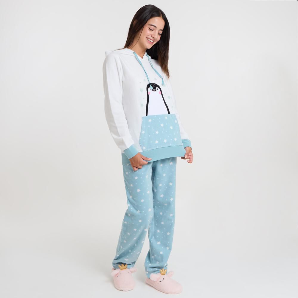 Pijama Polar Manga Larga Con Capucha Mujer Freedom image number 2.0