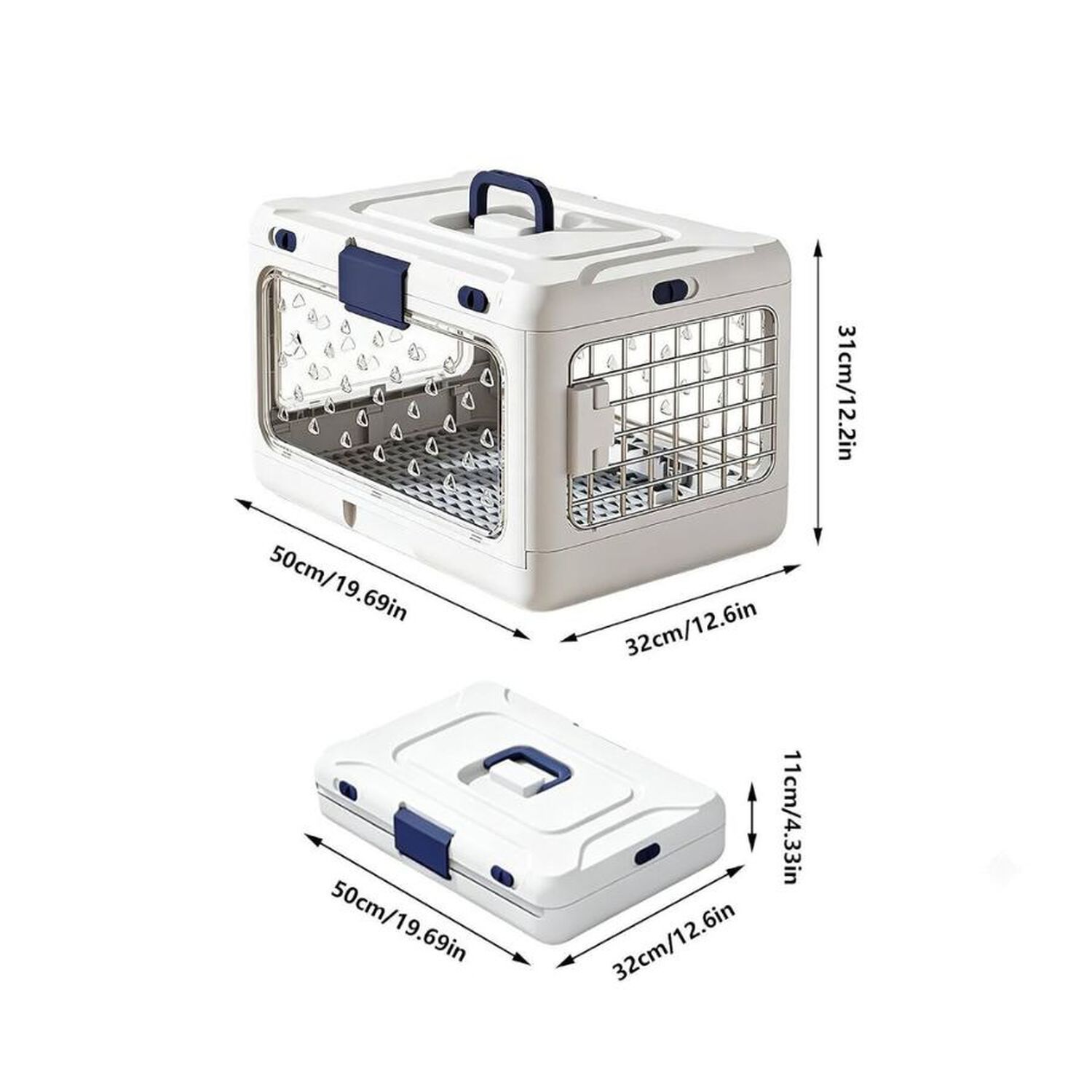 Caja Transportadora Mascotas Perro Gato 50cm image number 3.0