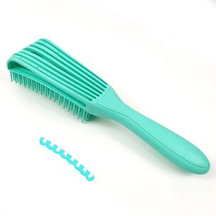 Cepillo Flexible Desenredante Y Definidor De Rizos Verde