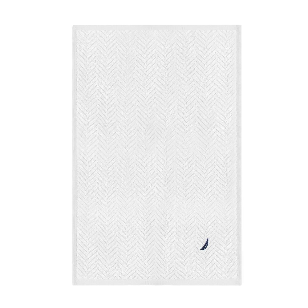 Set 3 Toallas Nautica Vis Cara+mano+cuerpo 100% Algod&oacute;n Alta Calidad Blanco image number 2.0