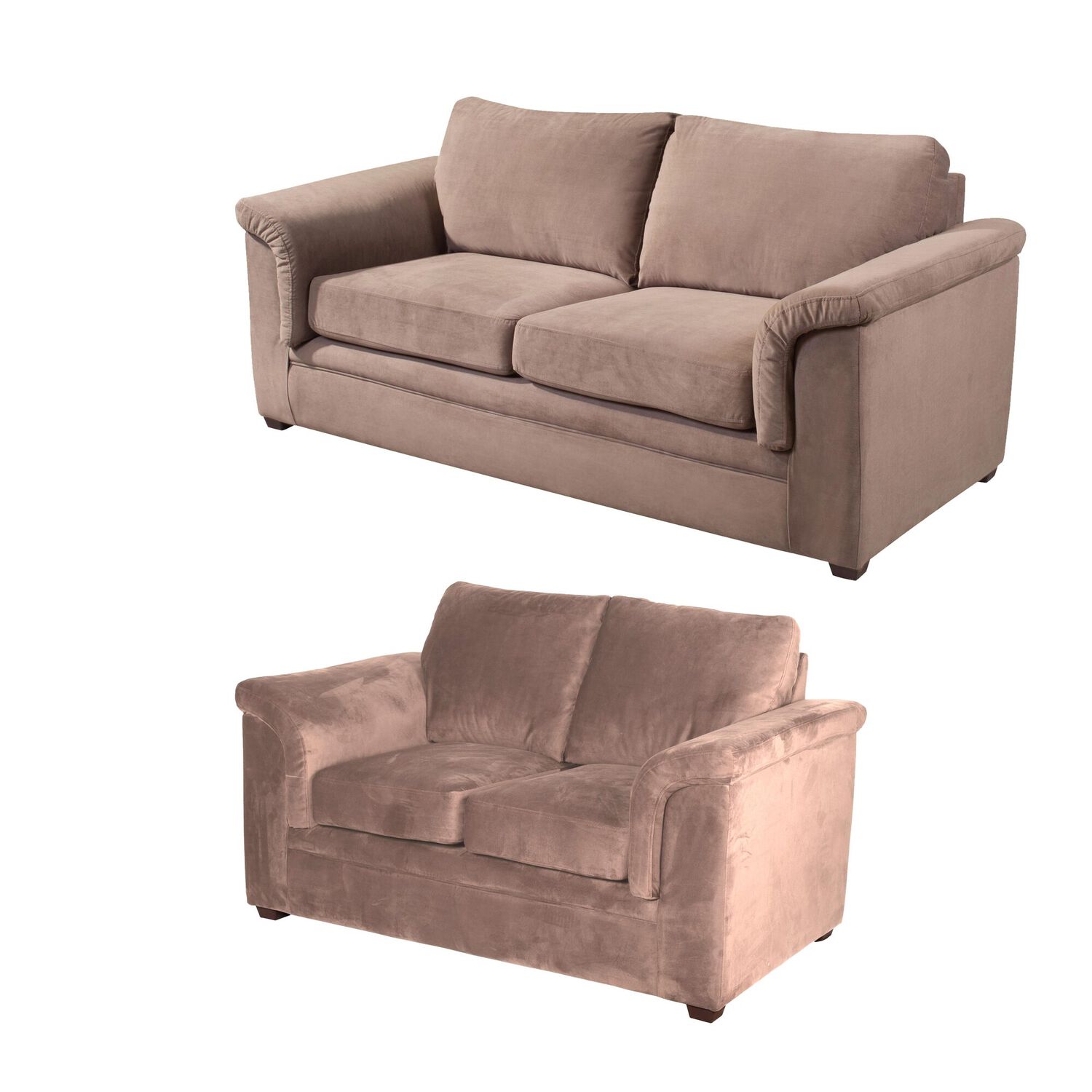 Living Ancona 3-2 Tela Velvet Beige image number 2.0