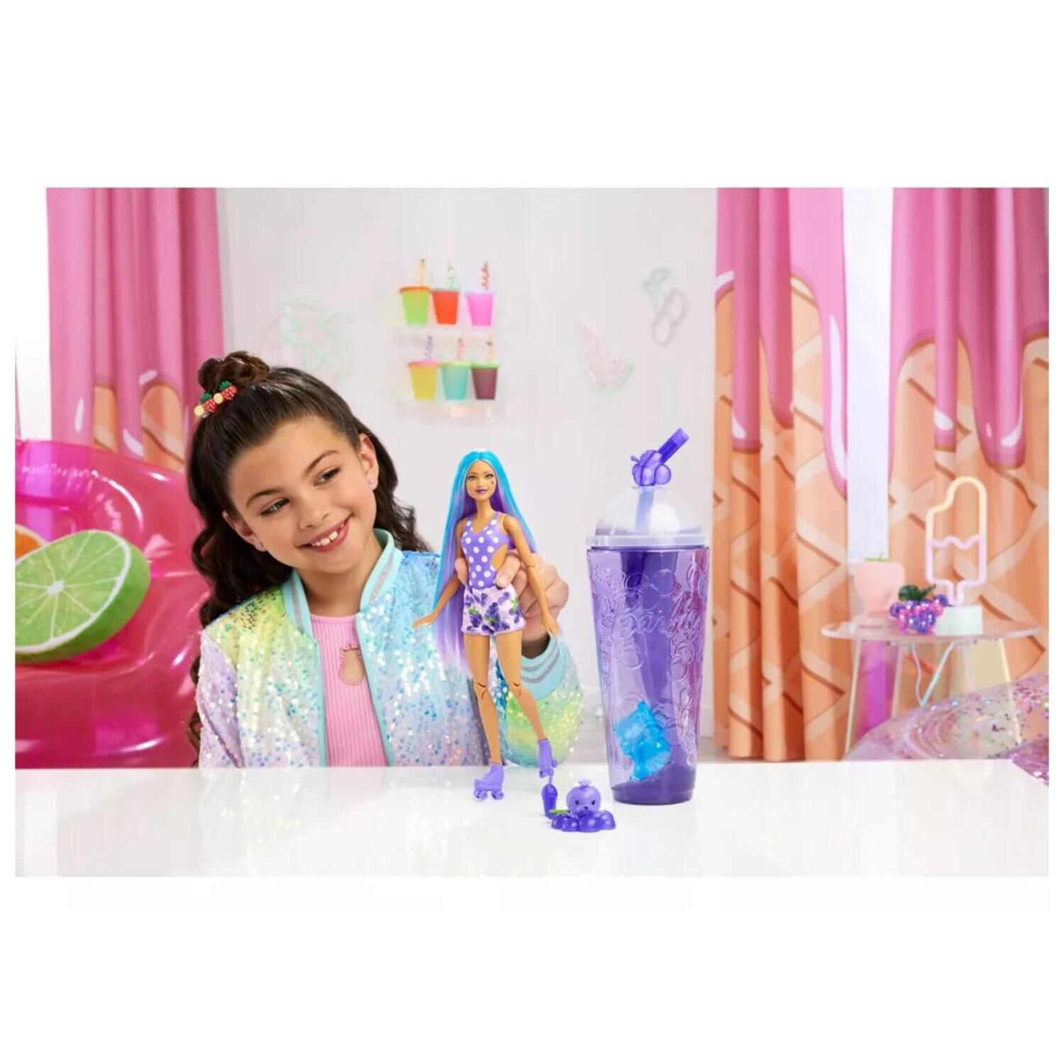 Juguete Figura Barbie Pop Reveal Mascota Accesorios Uva image number 2.0