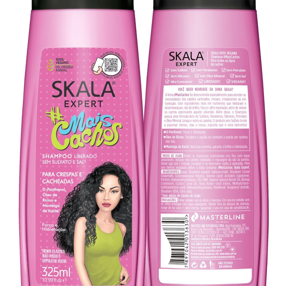 Kit Shampoo Y Acond Rizos Perfectos Mais Cachos Skala Expert 650ml image number 3.0