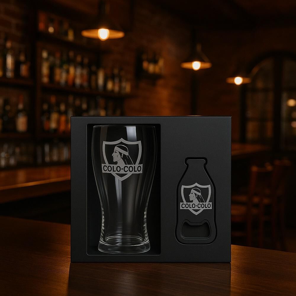 Set Vaso Y Destapador Colo Colo Oficial Regalo Hincha image number 5.0