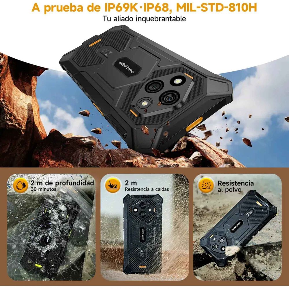 Ulefone Rugking 3 Pro Rugerizado Android 15 Resistente Agua image number 2.0