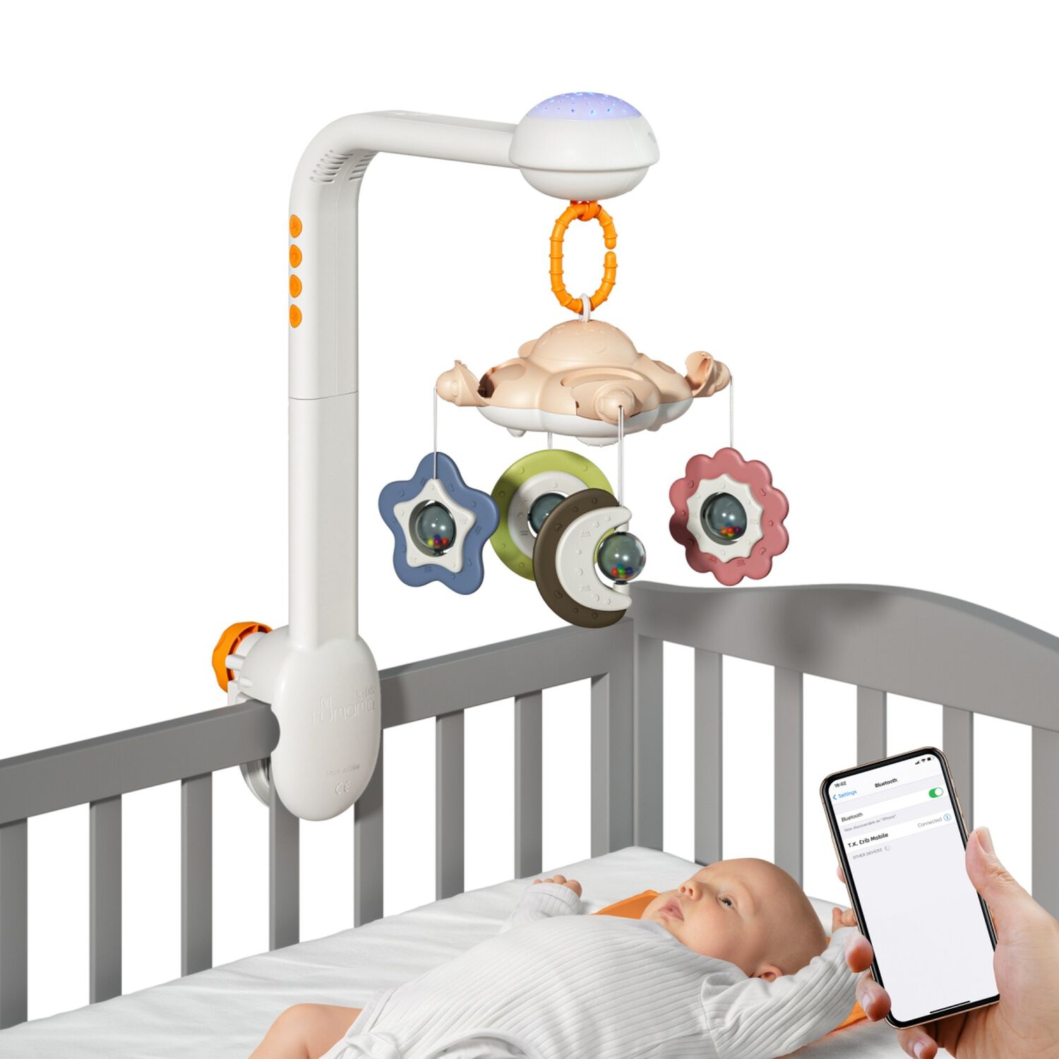 M&oacute;vil Proyector Luz Bluetooth Giratorio Tm188 Lubabycas image number 8.0