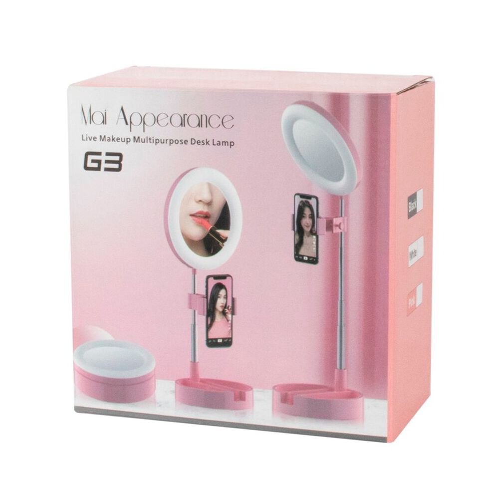 Aro De Luz Led Plegable Con Espejo Y Soporte Para Celular image number 4.0