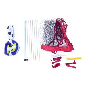 Set Red De Volley + 2 Pelotas + Cintas + Estacas Gamepower