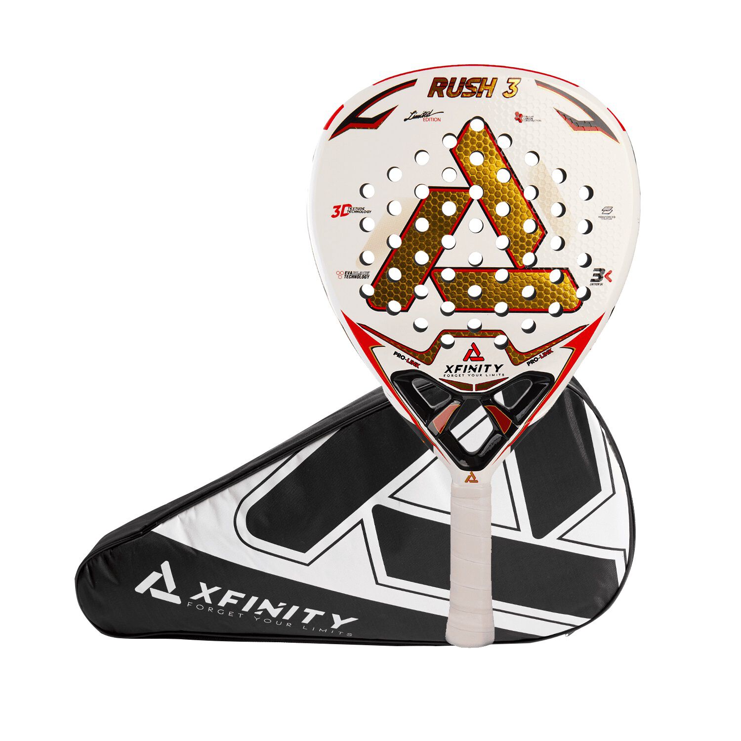 Pala Padel Xfinity Rush3 - Carbono 3k - Incluye Estuche image number 0.0
