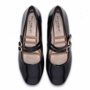 Ballerina Mary Jane Mujer Negro Michelle Piccadilly