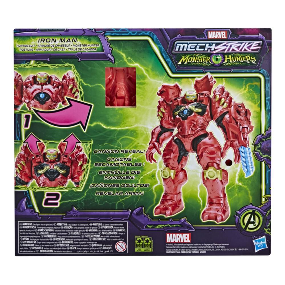 Figura De Acción Marvel Monster Hunters Iron Man F5073 image number 3.0