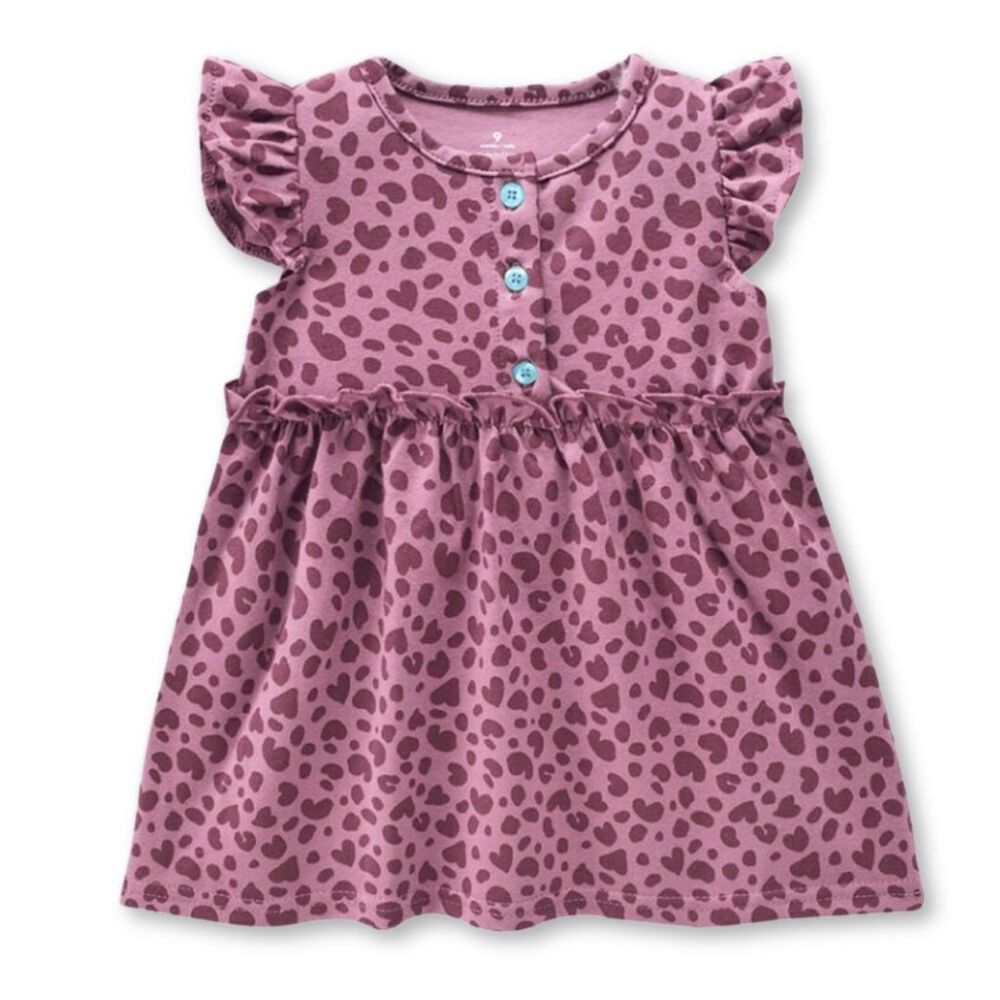 Vestido Sin Mangas Estampado Bebé Niña 9 A 36 Meses Cheetah Print image number 0.0