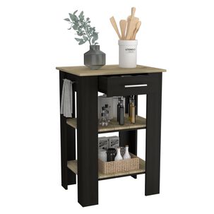 Isla De Cocina 1 Cajon Fm-006n Negro