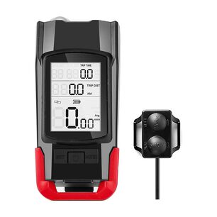 Luz Delantera Recargable Con Bocina Y Veloc&iacute;metro