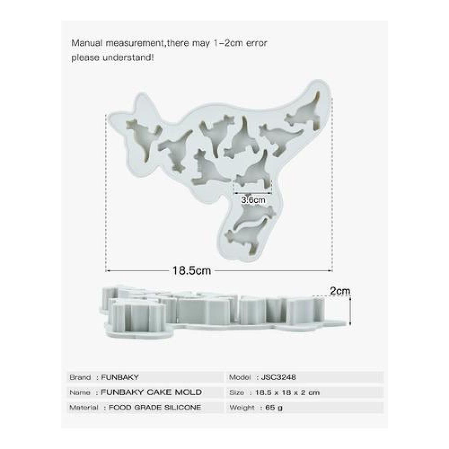 Pack Moldes Siliconas Distinta Figuras Kawaii image number 6.0