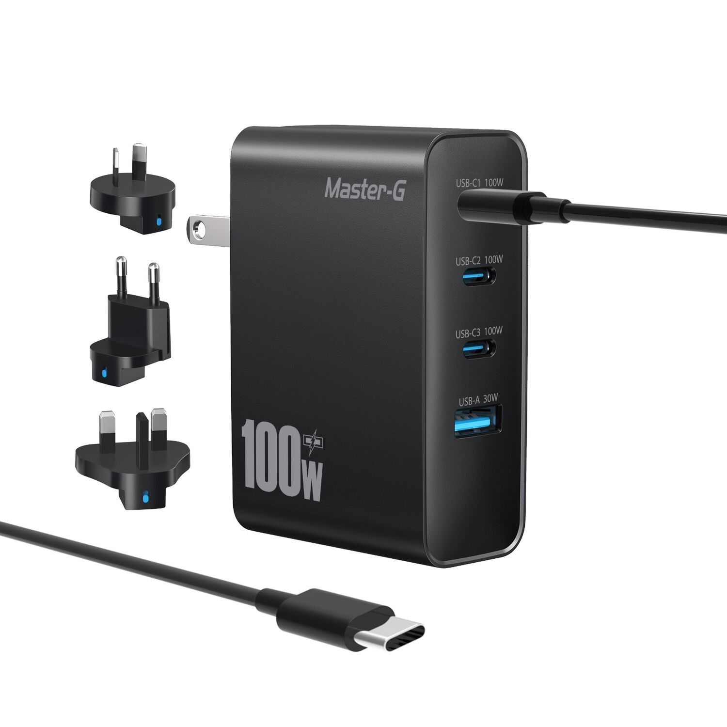 Cargador Port&aacute;til Universal 100w + Cable Usb-c Master-g image number 0.0