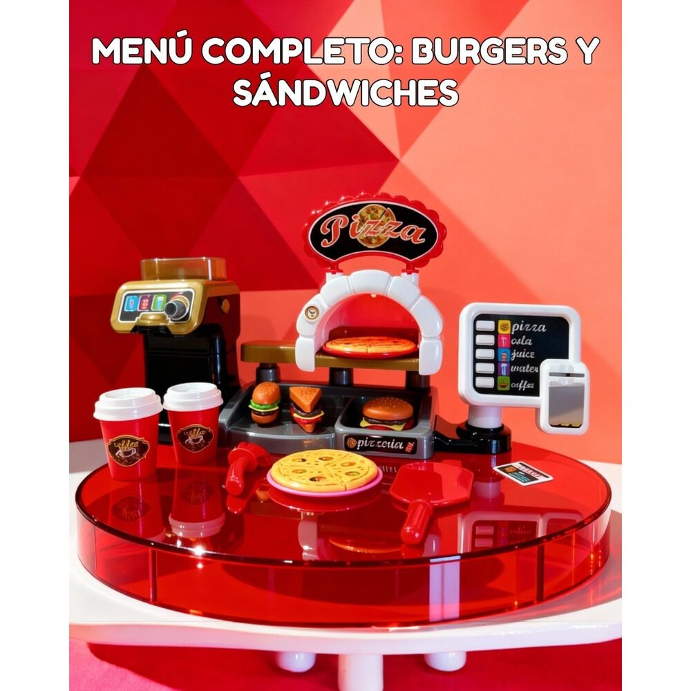 Juguete Set De Cocina De Pizza Para Ni&ntilde;os image number 4.0