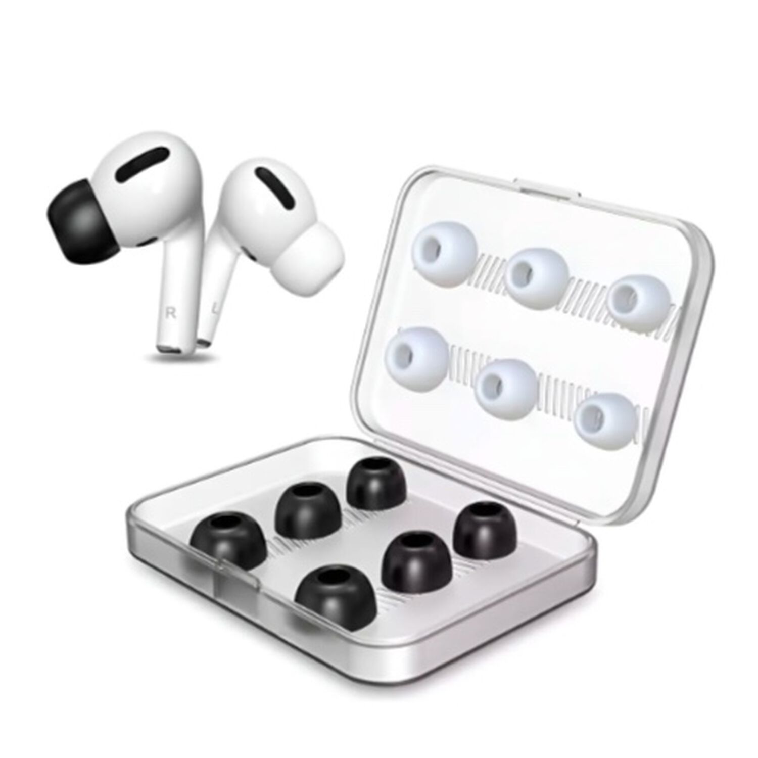 6 Pares Almohadillas Silicona Airpods Pro image number 0.0