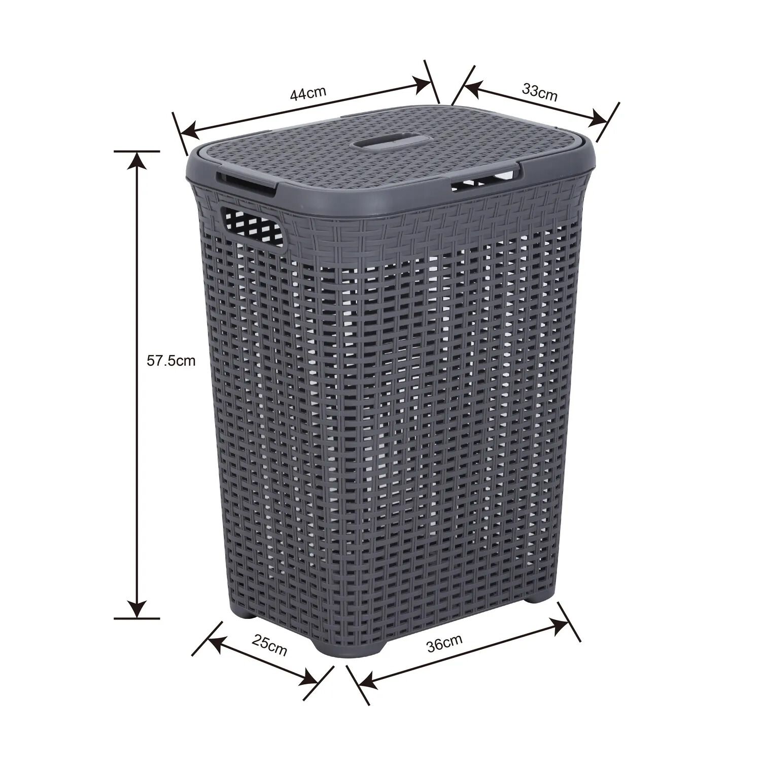Cesto Canasto Para Ropa 60 Litros Marca Mp Color Plomo image number 7.0