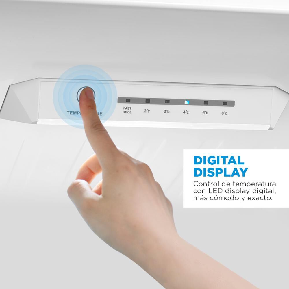 Refrigerador Bottom Freezer Midea MDRB380FGE50 / No Frost / 262 Litros / A+ image number 7.0