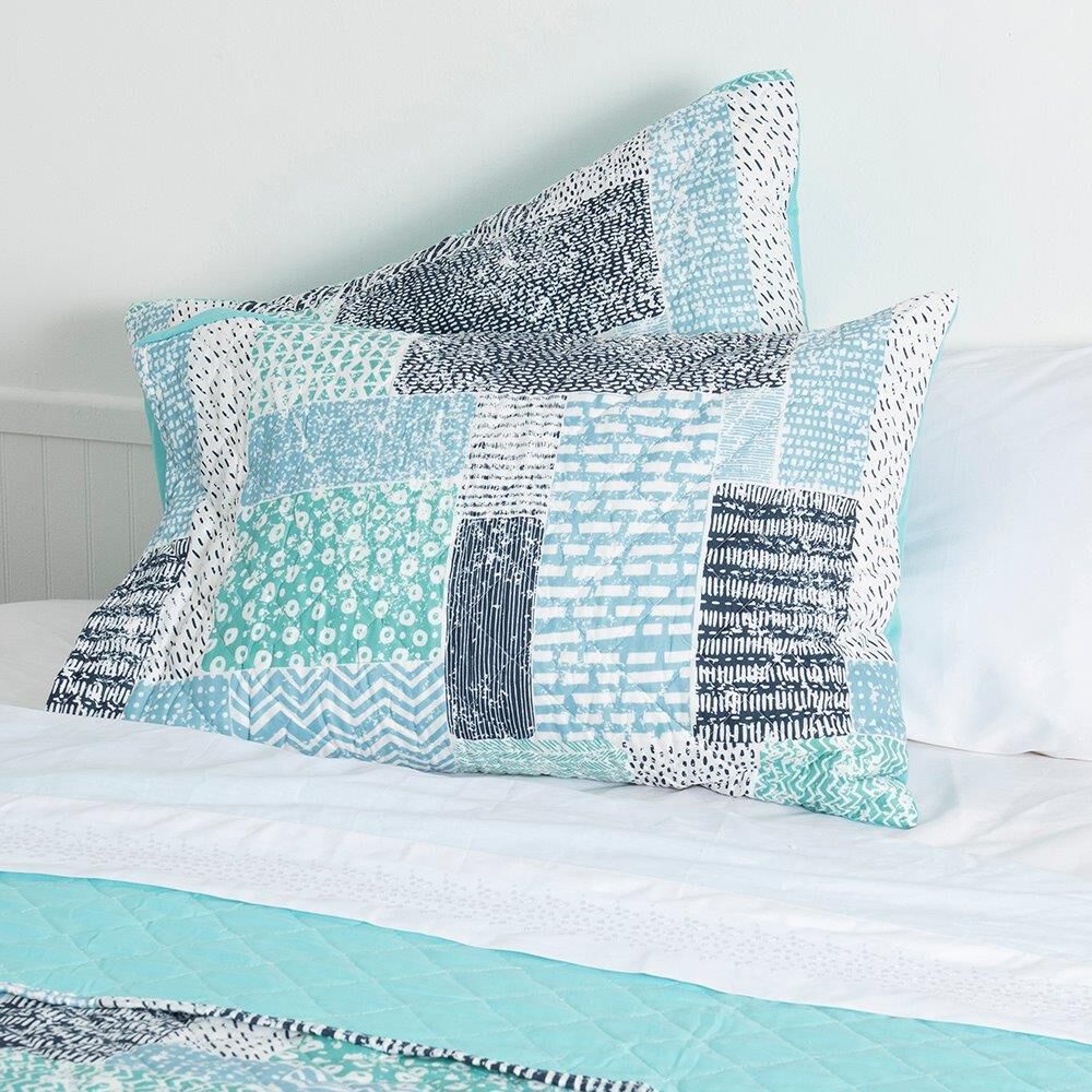 Cubrecama Quilt Cosido Patchwork 1.5 Plazas Lois image number 2.0