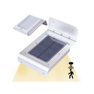 Pack 6 Aplique Luz Led Solar Con Sensor De Movimiento Contra Agua