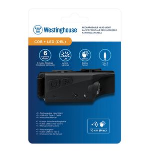 Linterna Manos Libre Recargable Con Sensor De Ondas 320lm - Westinghouse