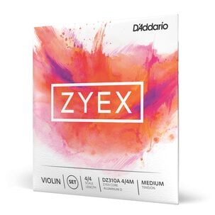 Set De Cuerdas Viol&iacute;n 4/4 Zyex Alum Med Dz310a 4/4m Daddario