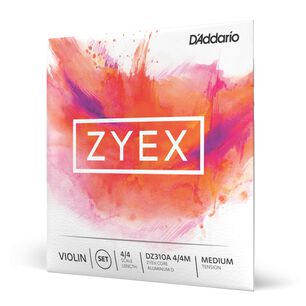 Set De Cuerdas Viol&iacute;n 4/4 Zyex Alum Med Dz310a 4/4m Daddario
