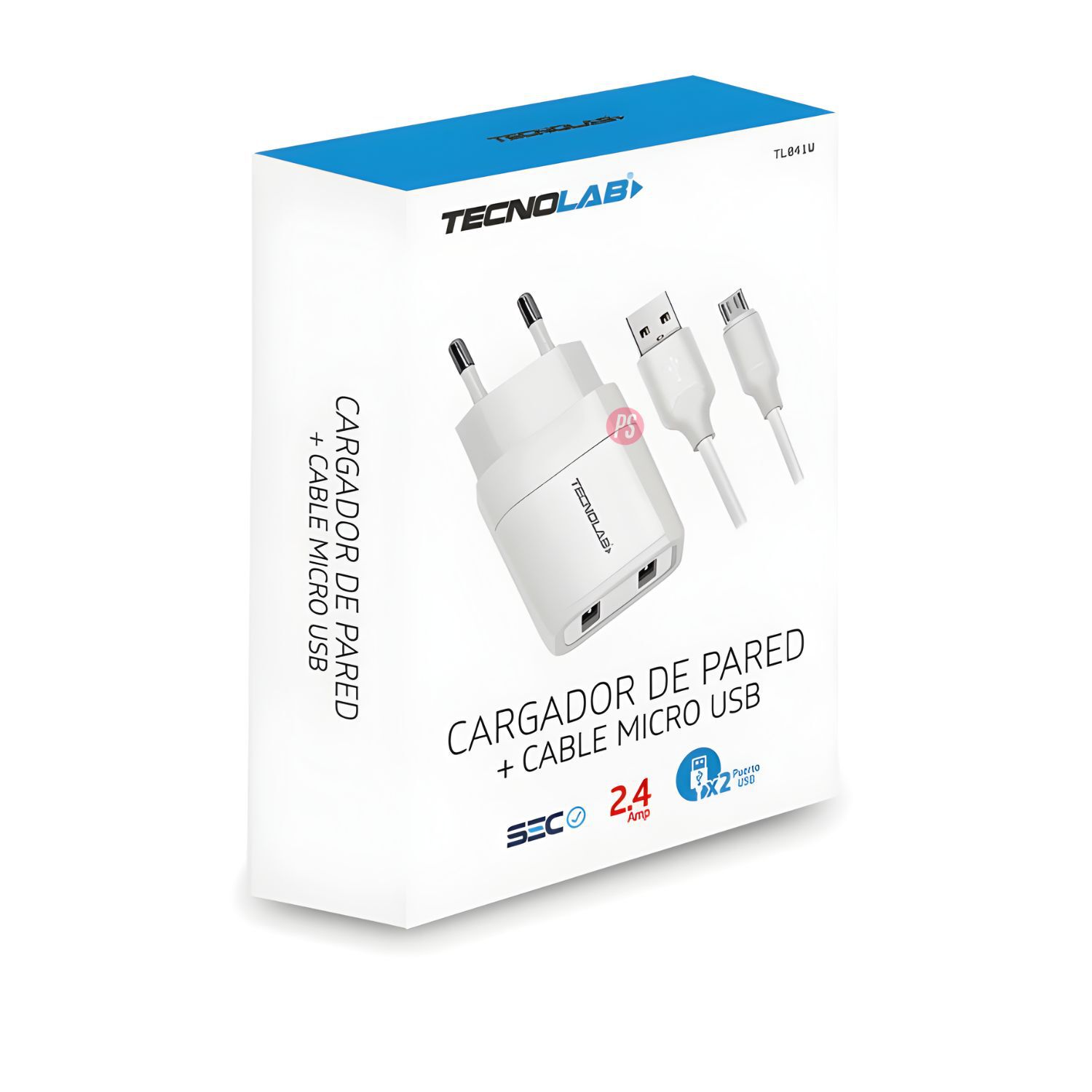 Cargador Dual Usb 12w + Cable Micro Usb Certificado Sec - Ps image number 2.0