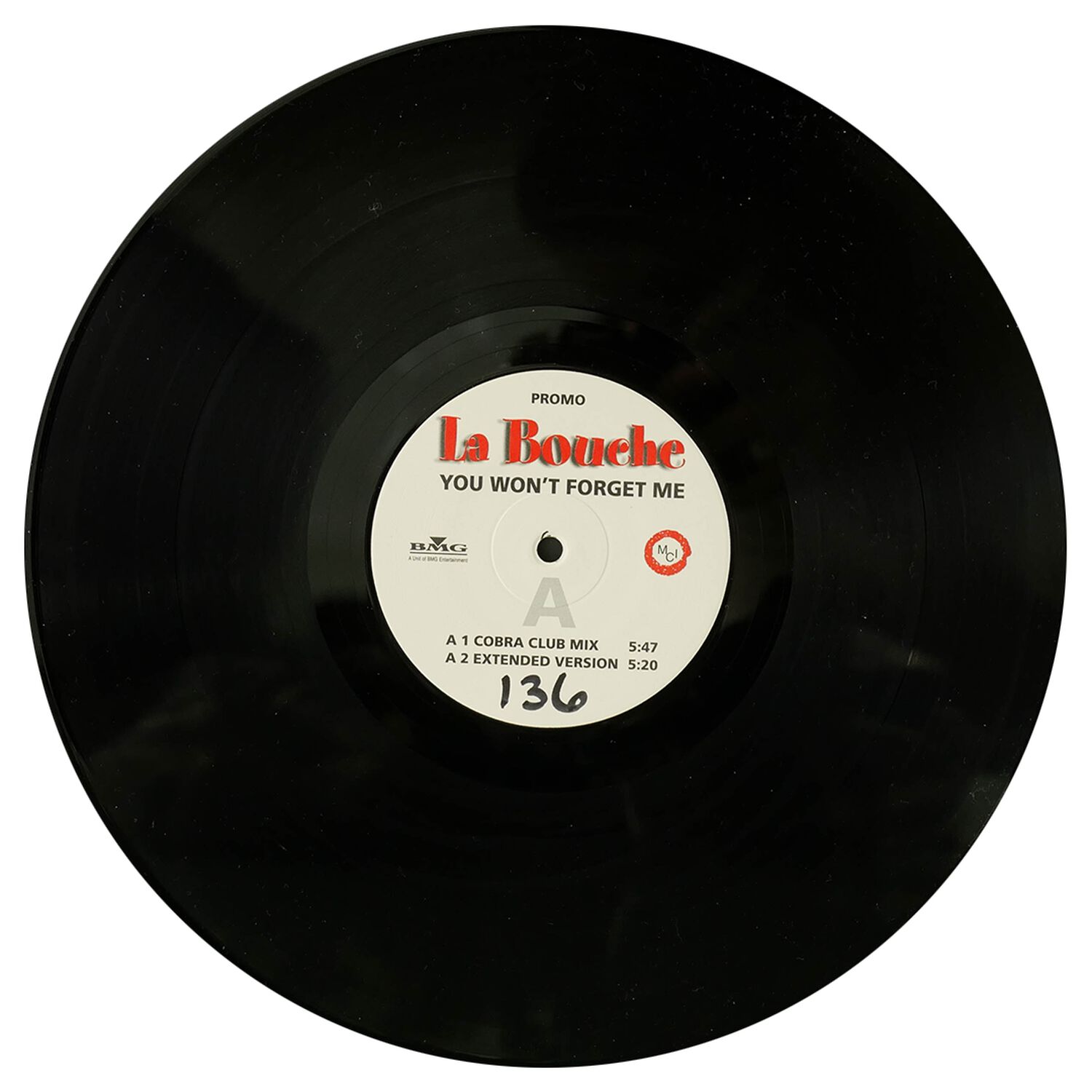 La Bouche - You Won't Forget Me (promo) | 12" Maxi Single Usado image number 1.0
