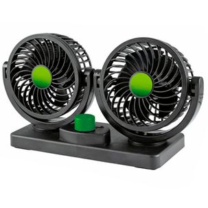 Ventilador Doble Para Coche Ajustables 360 Grados Usb