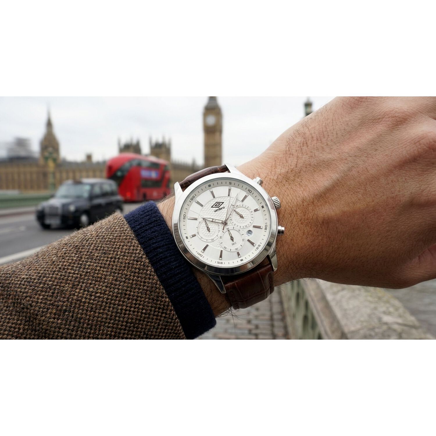 Reloj An&aacute;logo Hombre Umbro Plus Caf&eacute; Umbp-1500-83 image number 3.0