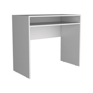 Escritorio 1 Repisa 89,2x77x42,3 Cm Fm-053b Blanco