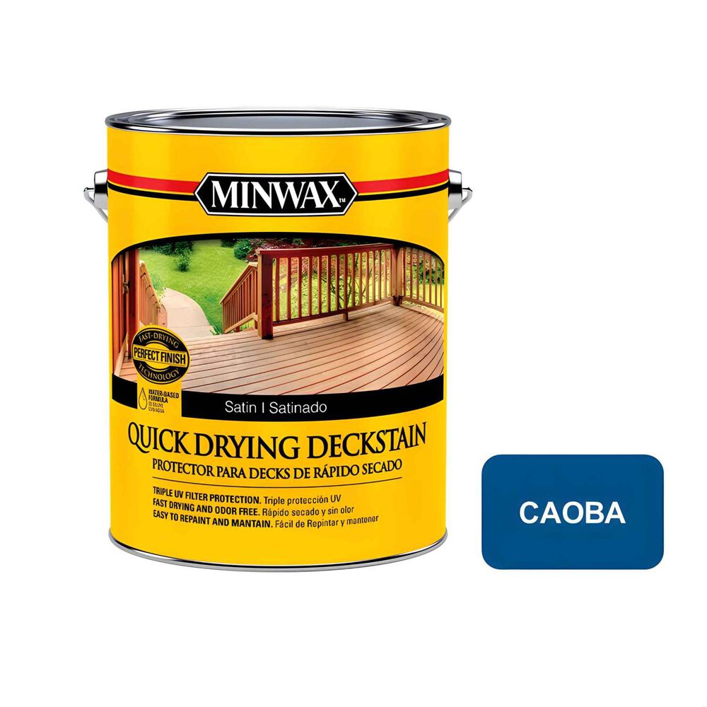 Deckstain Base Agua Secado Rapido 1 Gl (3.78lt) Caoba - Minwax image number 0.0