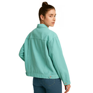 Chaqueta Mezclilla Oversize Mujer Rumania