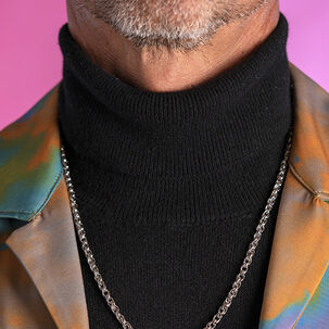 Collar Ls1682-1/2 Lotus Style Hombre Men In Black