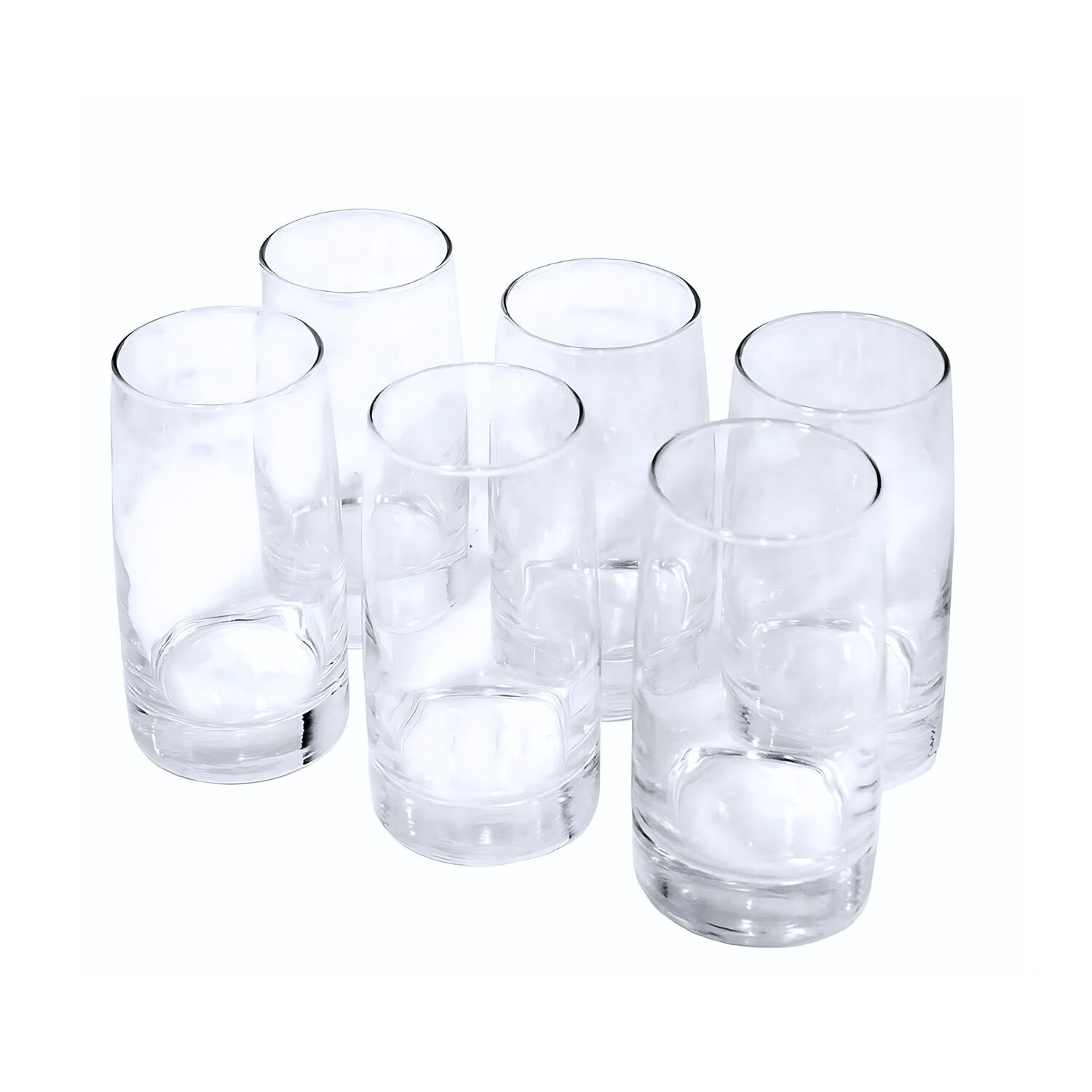 Display 6 Vasos Altos 388cc Toledo Vidrio Cristar Mojitos Bebida image number 0.0