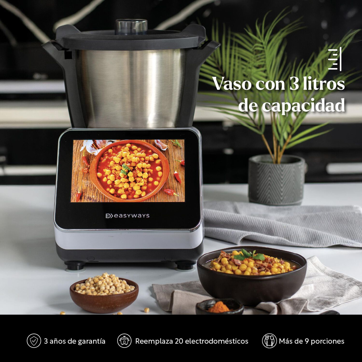 Robot De Cocina Kitchen Grand Connect 3 L Easyways image number 1.0