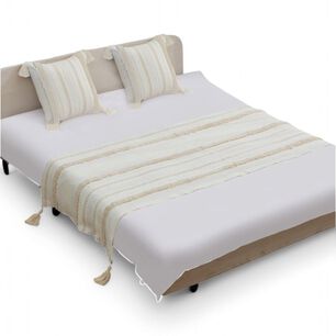 Piecera Boho 2 Plazas O King Pie De Cama Medida 210cm X 70cm + 2 Fundas 45cm X 45cm - Pb2-3