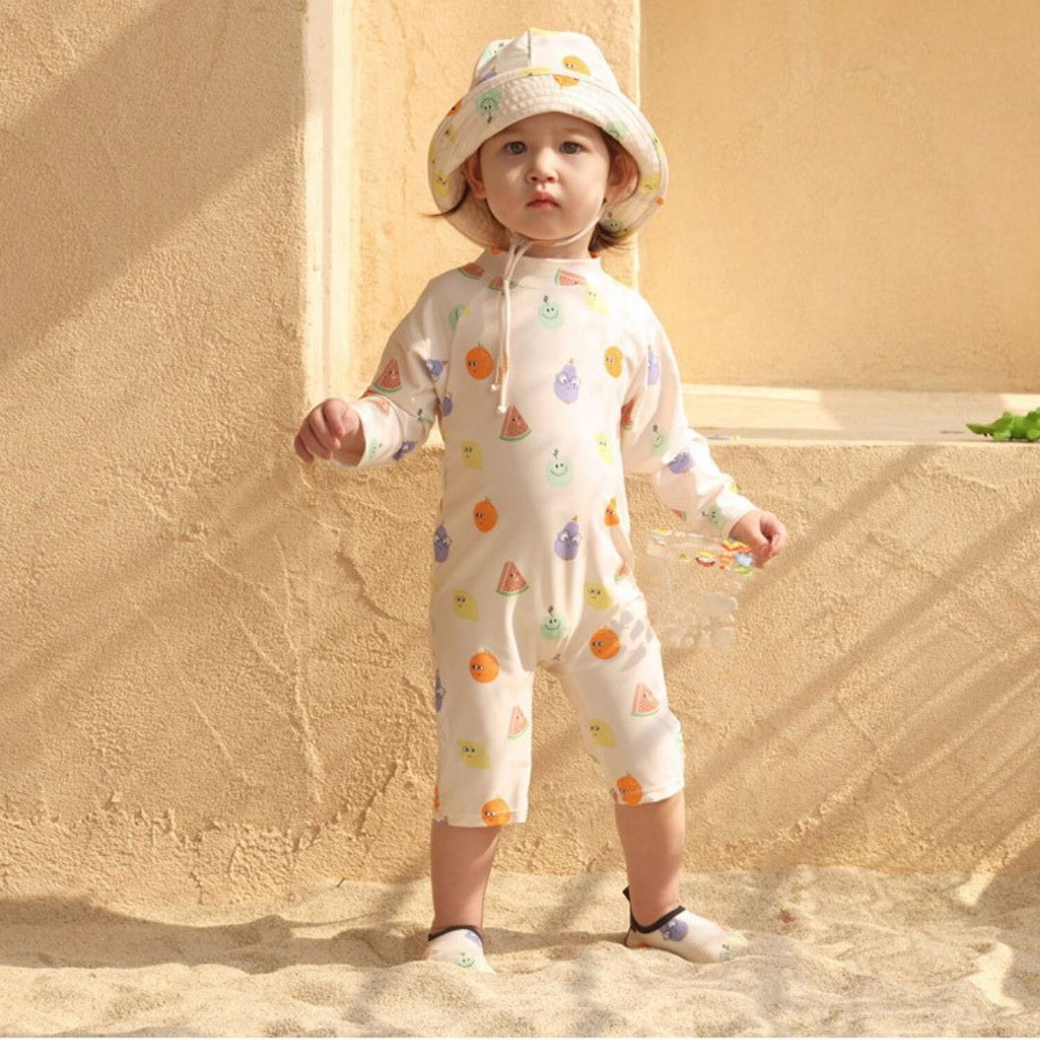 Traje De Ba&ntilde;o Enterito Manga Larga Ni&ntilde;o Jump Kids Frutas image number 2.0