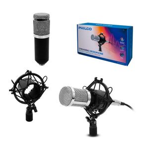 Microfono Condensador Jakc 3.5 Con Soporte Negro