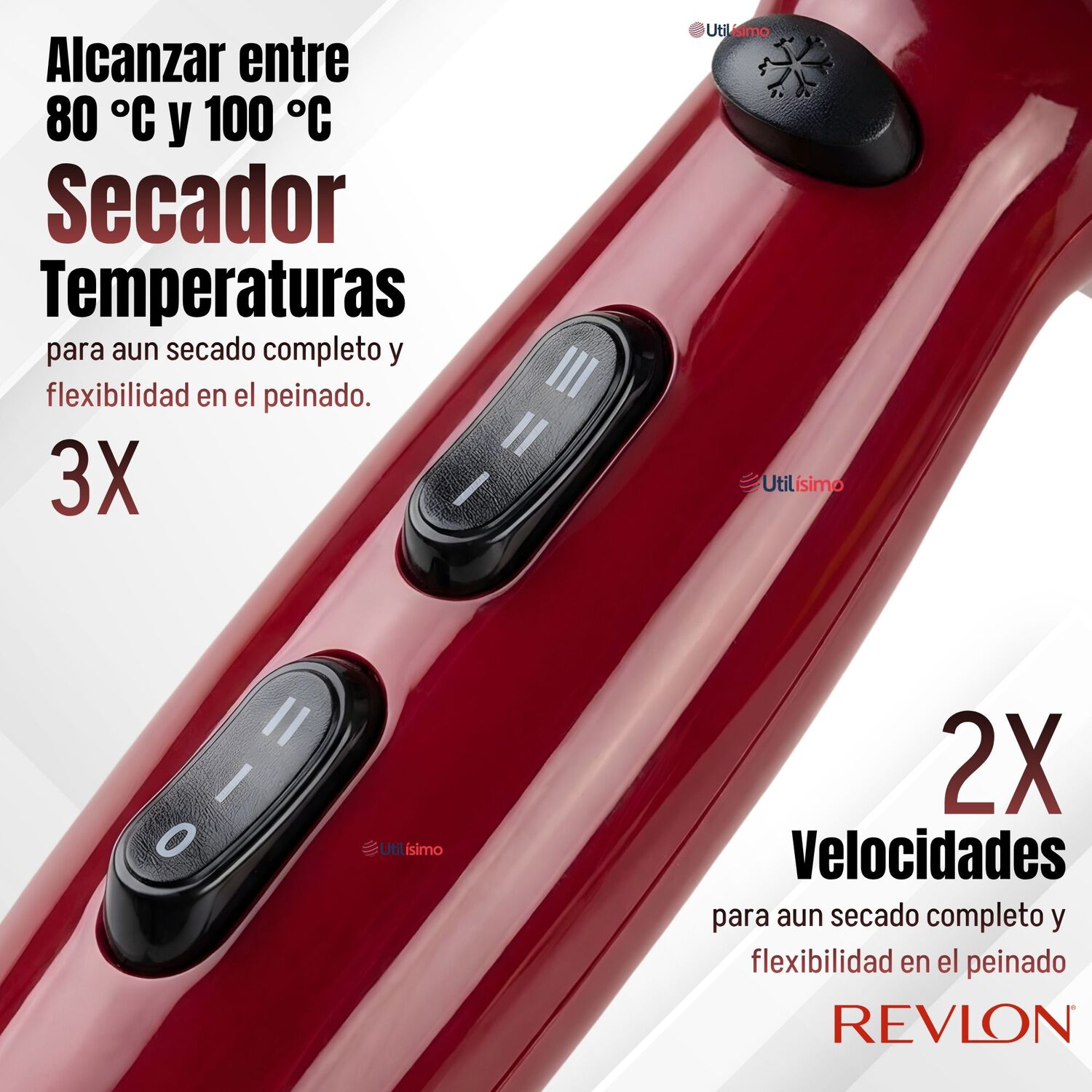 Set Secador Y Plancha Alisadora Port&aacute;til Revlon 2000w image number 3.0
